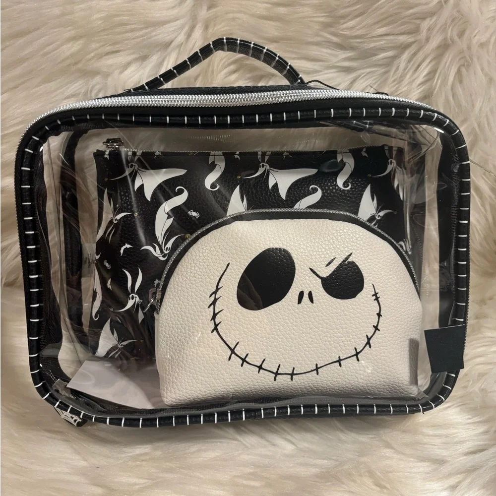 Primark Disney NBC Nightmare Before Christmas 3-Pack Cosmetic Travel Bags NWT